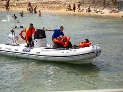Aeronautica, esercitazione di salvataggio in mare